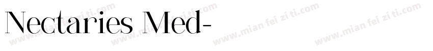 Nectaries Med字体转换